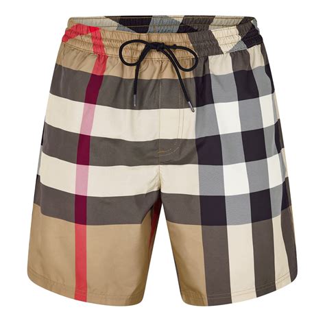 BURBERRY | Men's Check Swim Shorts | Men | Swim Shorts | Flannels
