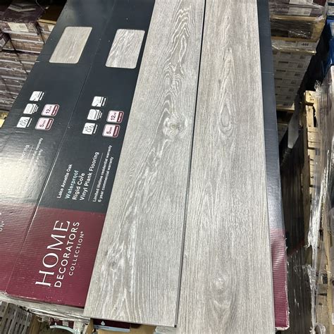 Lake Annette Oak 12 MIL x 7 in. W x 48 in. L Click Lock Waterproof ...