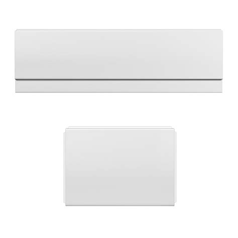1700mm Modern High Gloss Modern White Front & End Bath Panel Acrylic B