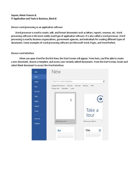 Image result for Word Processing File