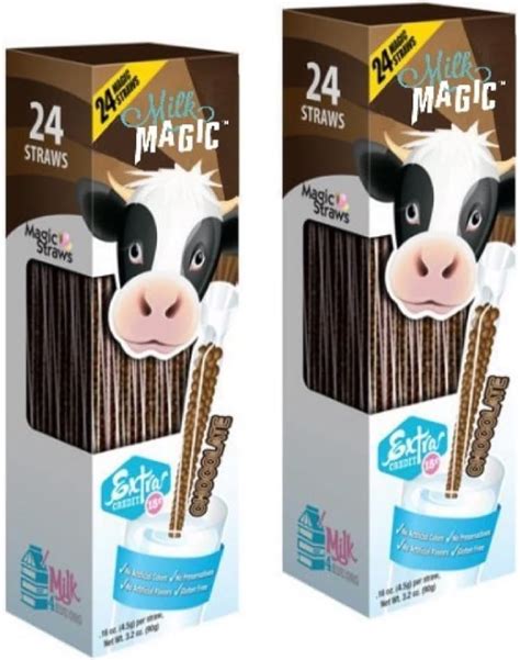 Amazon.com: Milk Magic Chocolate Milk Flavoring Straws, Includes 48 ...