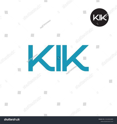 Kik Logo Letter Monogram Design Stock Vector (Royalty Free) 2510002889 | Shutterstock