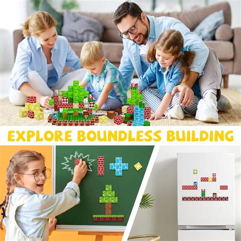 VICHTOP 120Pcs Magnetic Blocks - Build Magnet World Set, 1 India | Ubuy