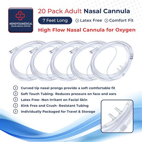 MendYouMedical Mend You Medical Curved Tip Cannula Nasal Tubing for ...