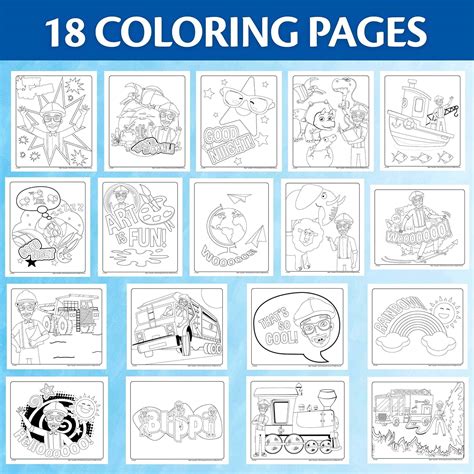 Crayola Color Wonder Blippi, Mess Free Coloring Pages & Markers, Gift ...