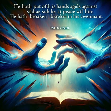 What does Psalms 55:20 mean? | Bible Art