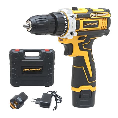 TOMAHAWK® T7400 12V Cordless Screwdriver and Drill Machine - 1350RPM ...