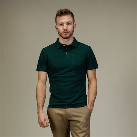 Mens Green Polo Shirt
