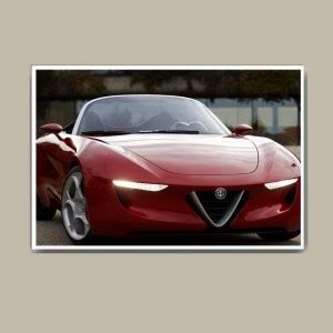 Red Alfa Romeo Ride Wall Hang Fine Art Print - Abstract posters in ...
