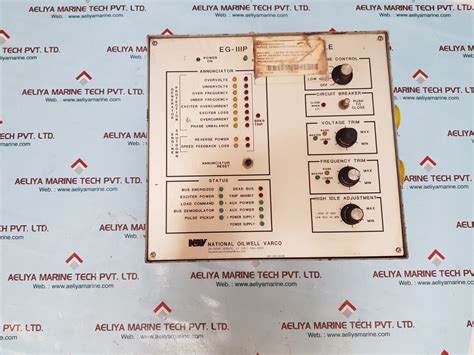 National oilwell varco eg-iiip engine generator control module 6415 ...