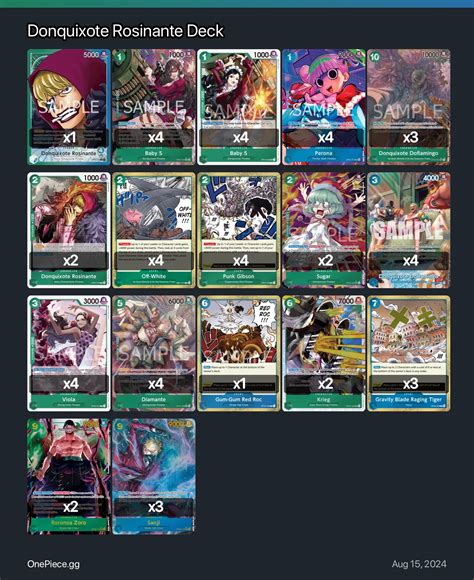Donquixote Rosinante Deck One Piece Card Game Deck | One Piece Card Game