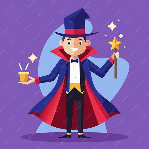 Magician Clip Art Vector Design Work | Premium AI-generated vector