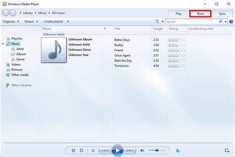 Image result for Burn Audio CD Using Windows Media Player