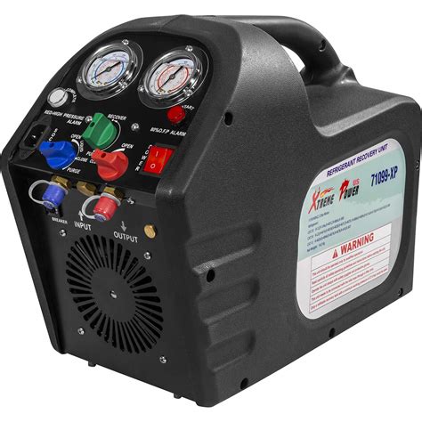 Xtremepowerus 1 2hp Portable Refrigerant Recovery Machine 115v Ac ...