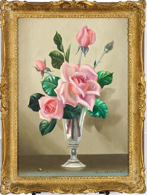 Alexander Wilson | Roses in a vase | MutualArt
