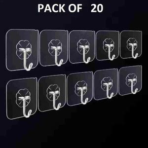 shivfashion wall hooks without drill Adhesive Wall Sticky Hanger ...