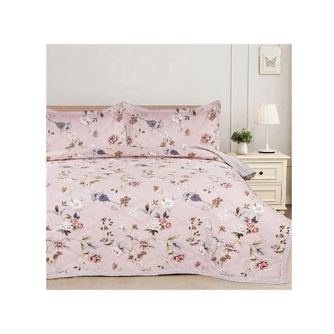 Buy BSB HOME Floral Printed Ultrasonic Bedcover| Microfiber Comforter ...