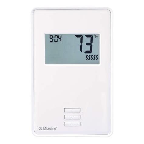 OJ Microline Thermostat with Built-in GFCI. Non Programmable Thermostat ...