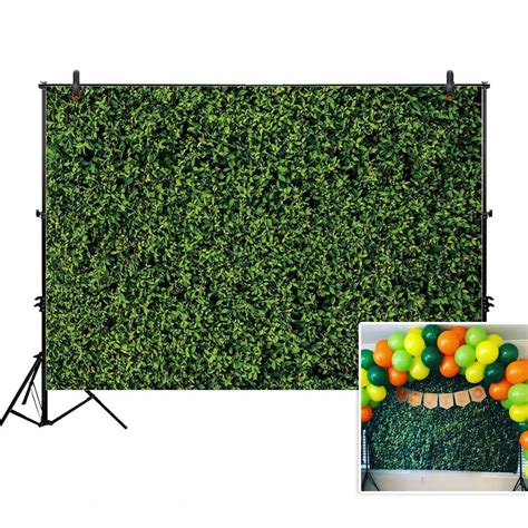 Buy Allenjoy 7x5ft Nature Green Lawn Leaves Backdrop for Photography ...