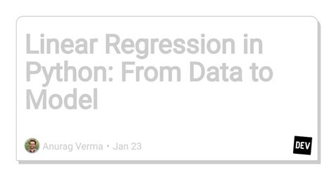 Image result for Linear Regression Model in Python