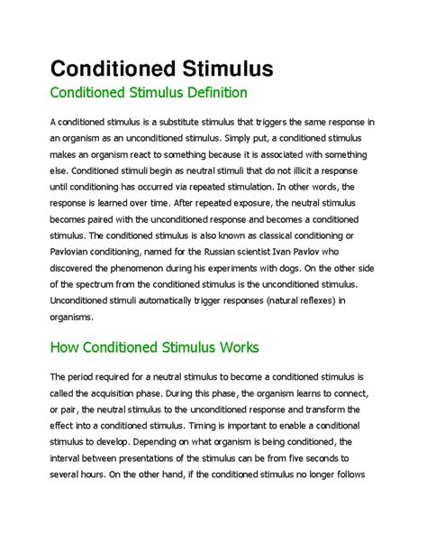 Stimulus Meaning