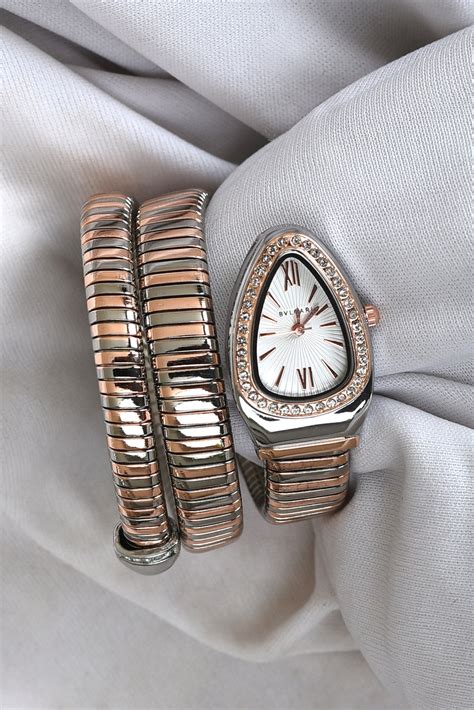 BVL SERPENTINE TWO TONE ROSEGOD STRAP SPIRAL – TRP Collection