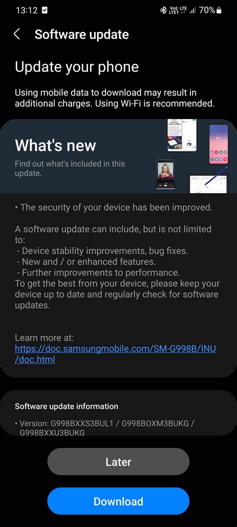 Samsung S21 Software Update 的图像结果