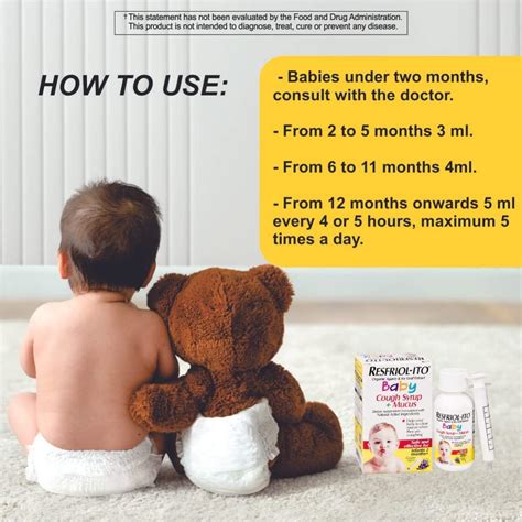Buy Resfriolito Baby Cough Syrup + Mucus 2 fl oz Infants 2 Months+ ...