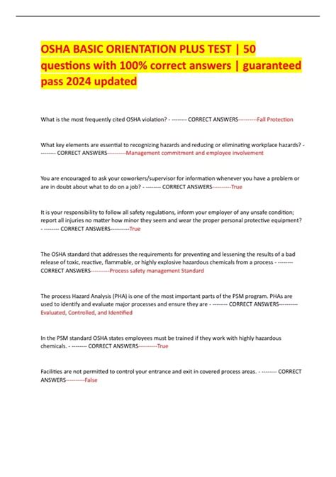 Image result for Basic Orientation Plus Test Questions