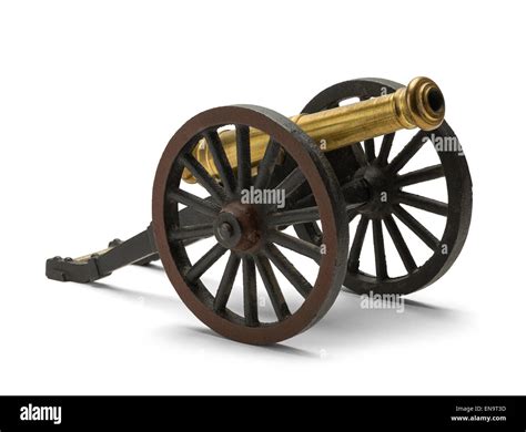 Old Civil War Cannon Isolated on White Background Stock Photo - Alamy
