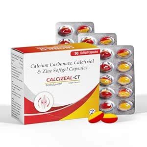 Calcium Carbonate, Calcitriol & Zinc Softgel Capsules | Calcizeal-CT ...