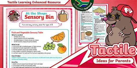 Preschool: At the Shops-Sensory Bin Ideas