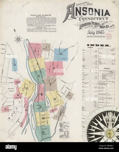 Ansonia connecticut map hi-res stock photography and images - Alamy