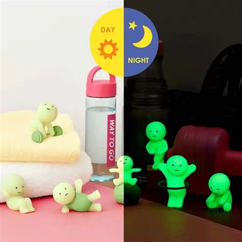 Smiski Exercise Series Glow In The Dark Figurines