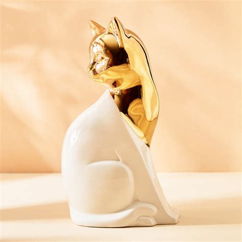 Buy Brighton Ceramic Sitting Cat from Home Centre at just INR 1099.0