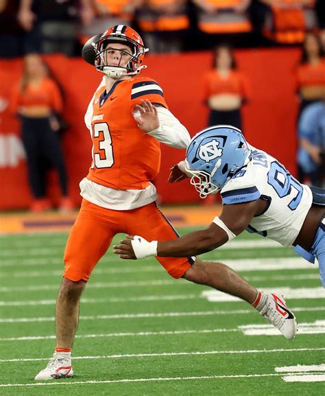 Syracuse’s 4 completions in loss to North Carolina are its fewest in ...