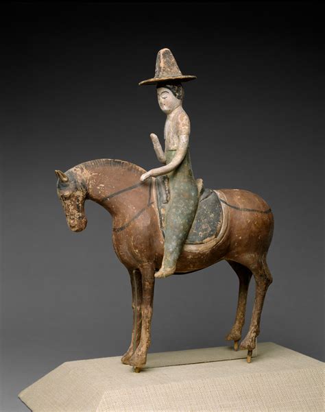 Horse and female rider - China - Tang dynasty (618–907) - The ...