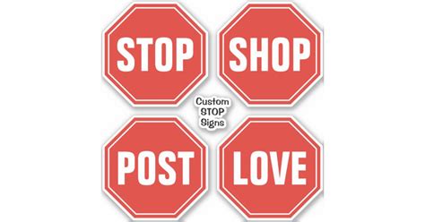 Custom STOP Sign Stickers | Zazzle