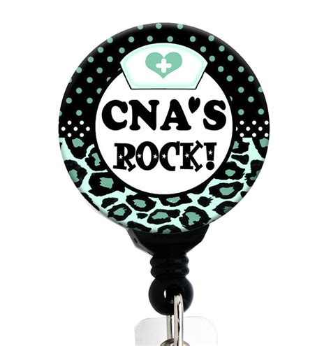 CNA's Rock! Cheetah/Leopard - Retractable Badge Reel With Swivel Clip ...