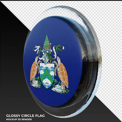 Wyspa Wniebowstąpienia0002 Realistyczna 3d teksturowana błyszcząca ...