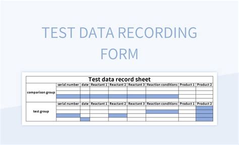 Image result for Sample Excel Test Data Log File Template