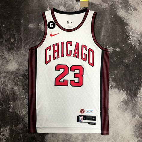 Masculinos Camiseta NBA Chicago Bulls Michael Camisa 2022/23 White ...