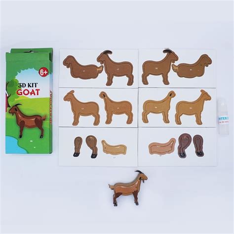 GDKJ 3D Goat Animal DIY Art & Craft Kit for Kids, No India | Ubuy