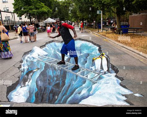 3d Chalk Drawings On Sidewalk