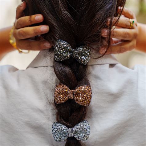 Micro Bejewelled Bow- Set of 3 – Cats&Bows