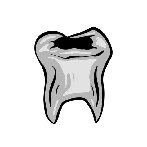 Bacterial toothache illustration cavity | Premium Vector