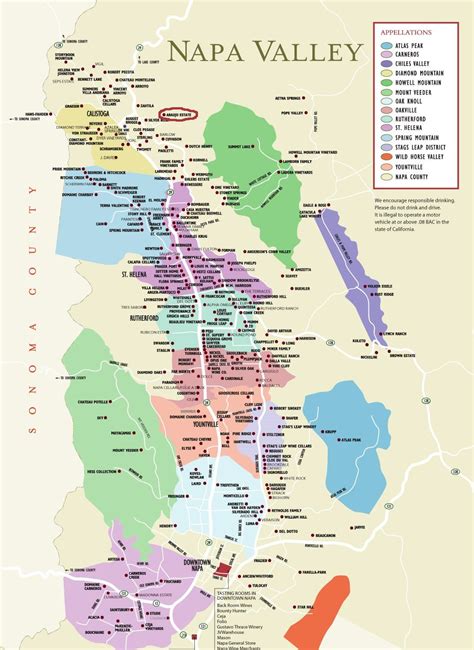 Napa valley wine maps - cloudsjord