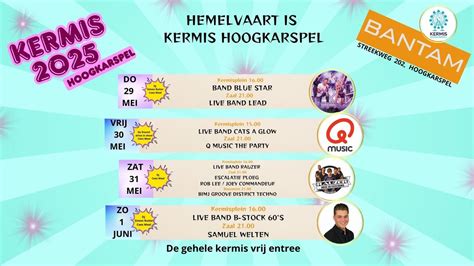 KERMIS HOOGKARSPEL - BANTAM 2025, Streekweg 202, 1616 AN Hoogkarspel ...