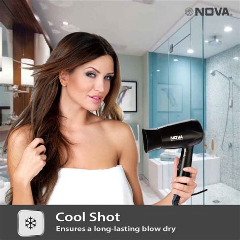 Nova Silky Shine Hot & Cold Foldable NHP 8100 Hair Dryer | Blow Dryer ...