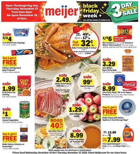Black Friday 2025 at Meijer: Huge Deals and Discounts!